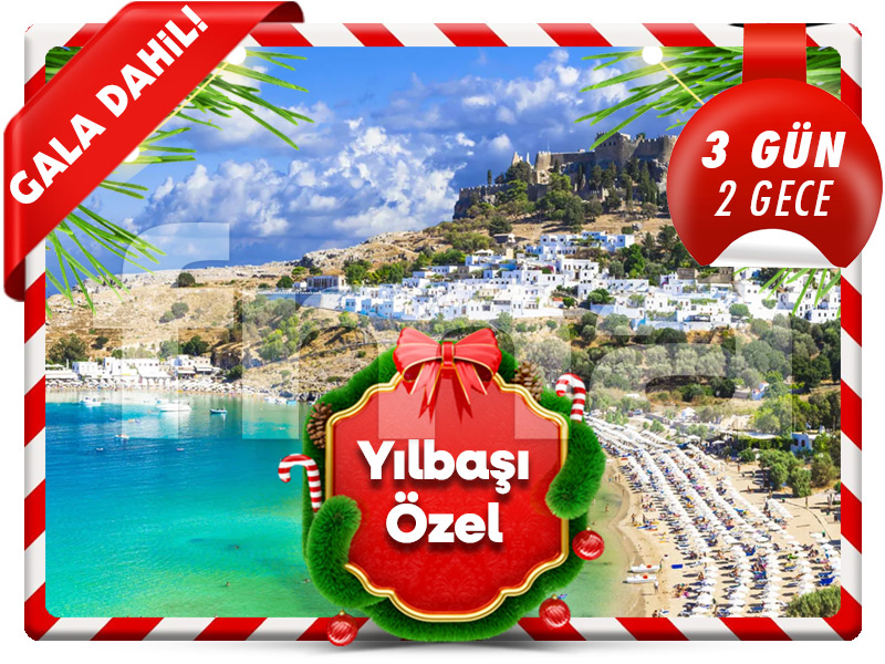 FMA Travel ile Büyük RODOS ADASI TURU ''YILBAŞI ÖZEL'' Yeni Yıl Eğlencesi Dahil!